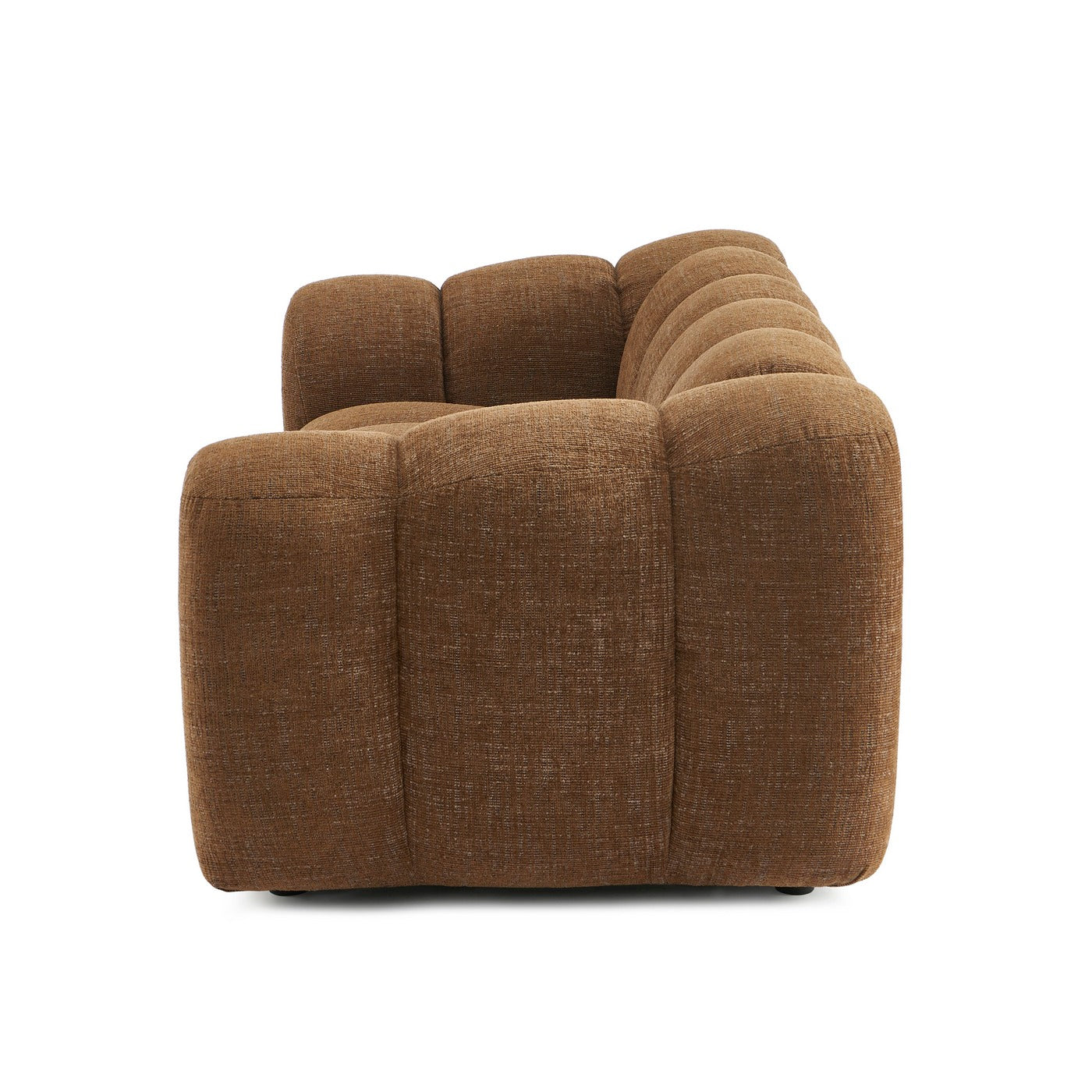 Sunny - 2 Seater Sofa - Tweed Fabric - Brown