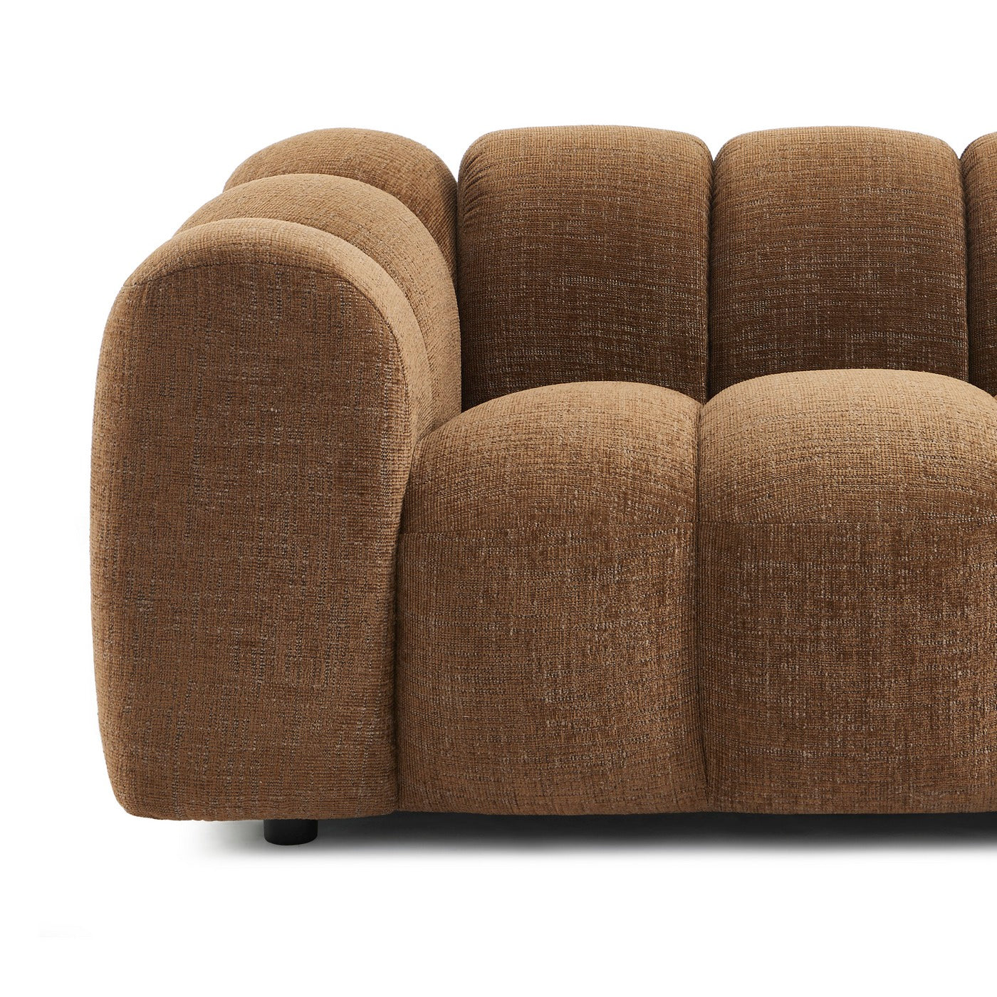 Sunny - 2 Seater Sofa - Tweed Fabric - Brown