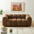 Sunny - 2 Seater Sofa - Tweed Fabric - Brown