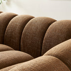 Sunny - 2 Seater Sofa - Tweed Fabric - Brown