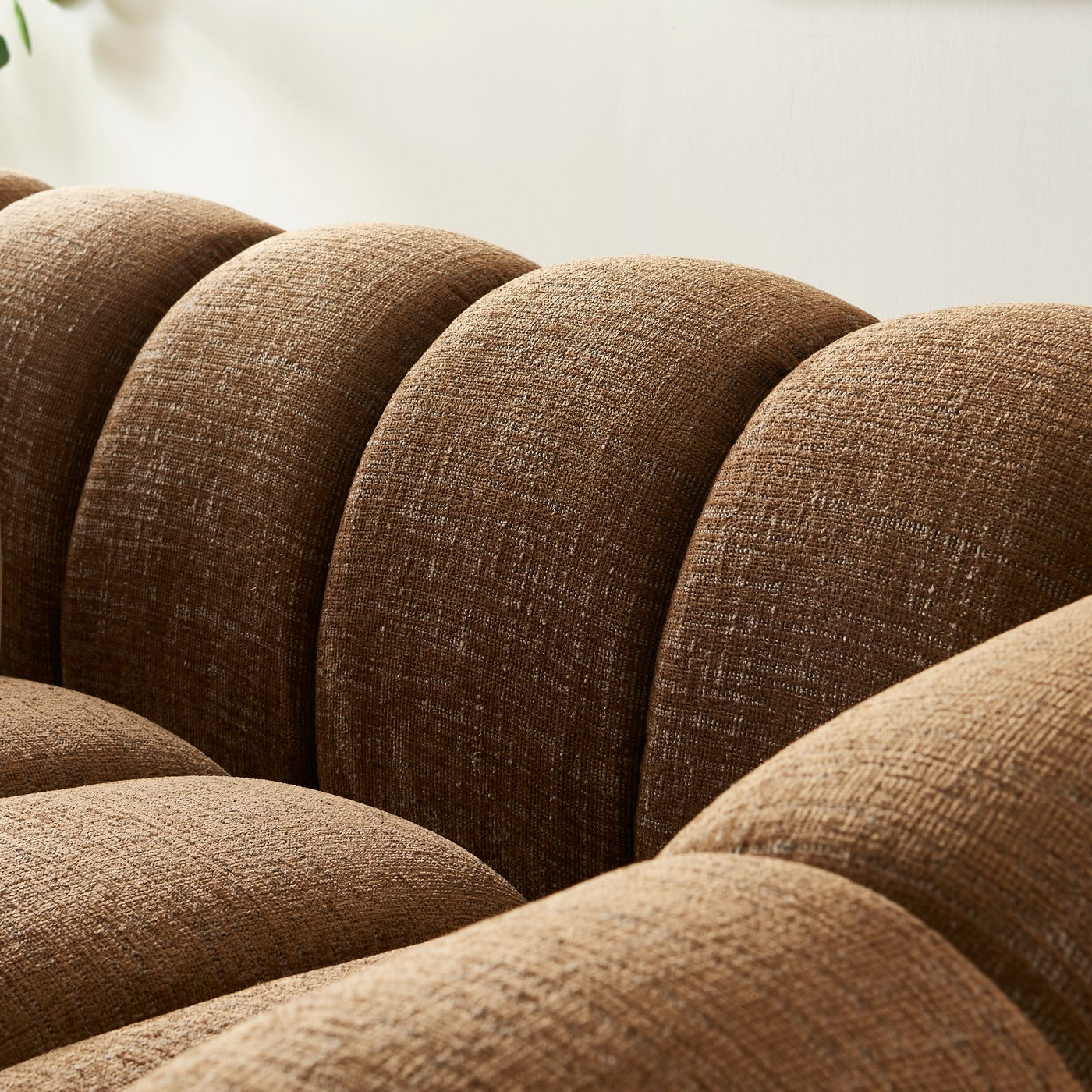 Sunny - 2 Seater Sofa - Tweed Fabric - Brown