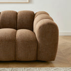 Sunny - 2 Seater Sofa - Tweed Fabric - Brown