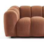Sunny - Canapé 2 Places - Tissu Tweed - Terracotta