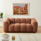 Sunny - Canapé 2 Places - Tissu Tweed - Terracotta