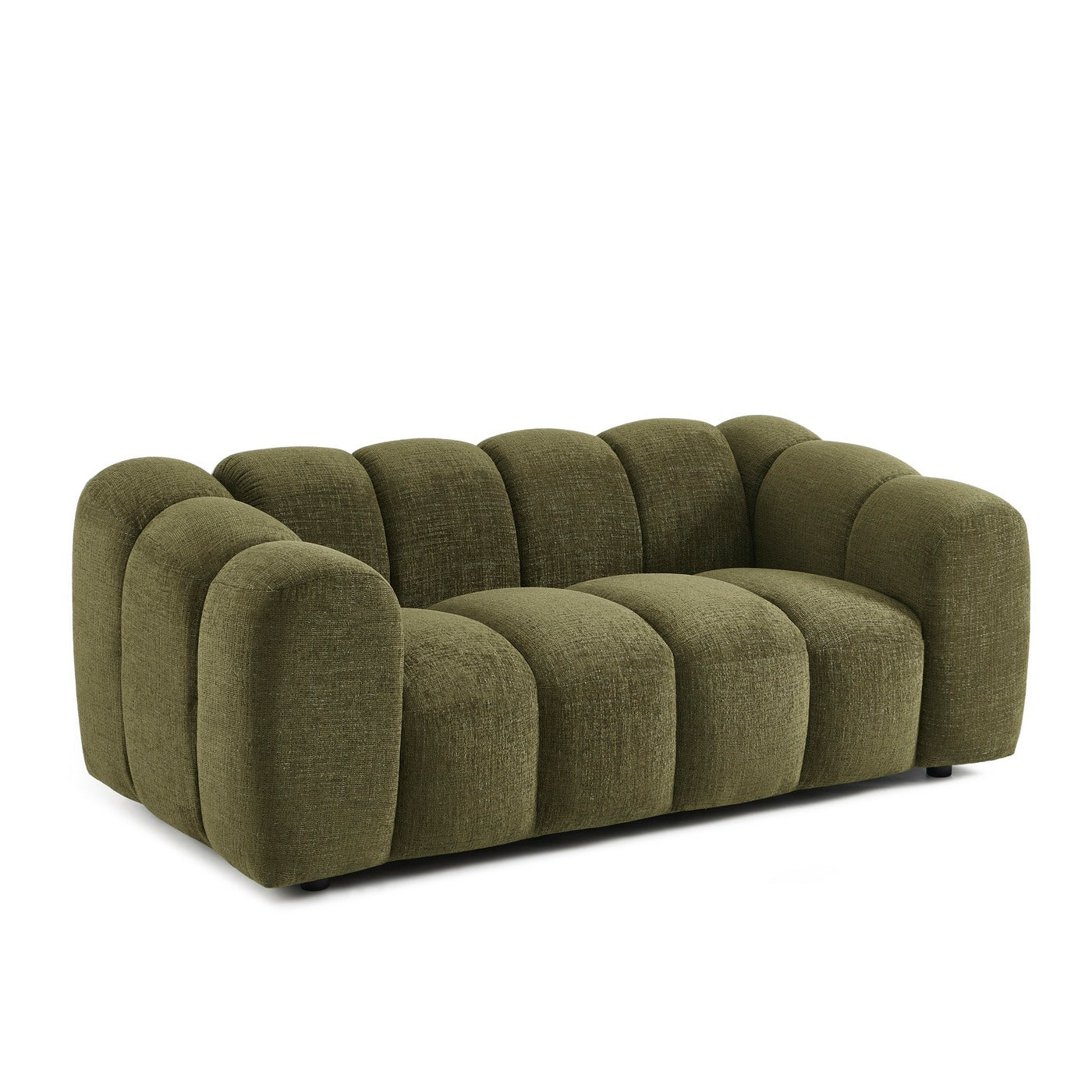 Sunny - 2 Seater Sofa - Tweed Fabric - Green