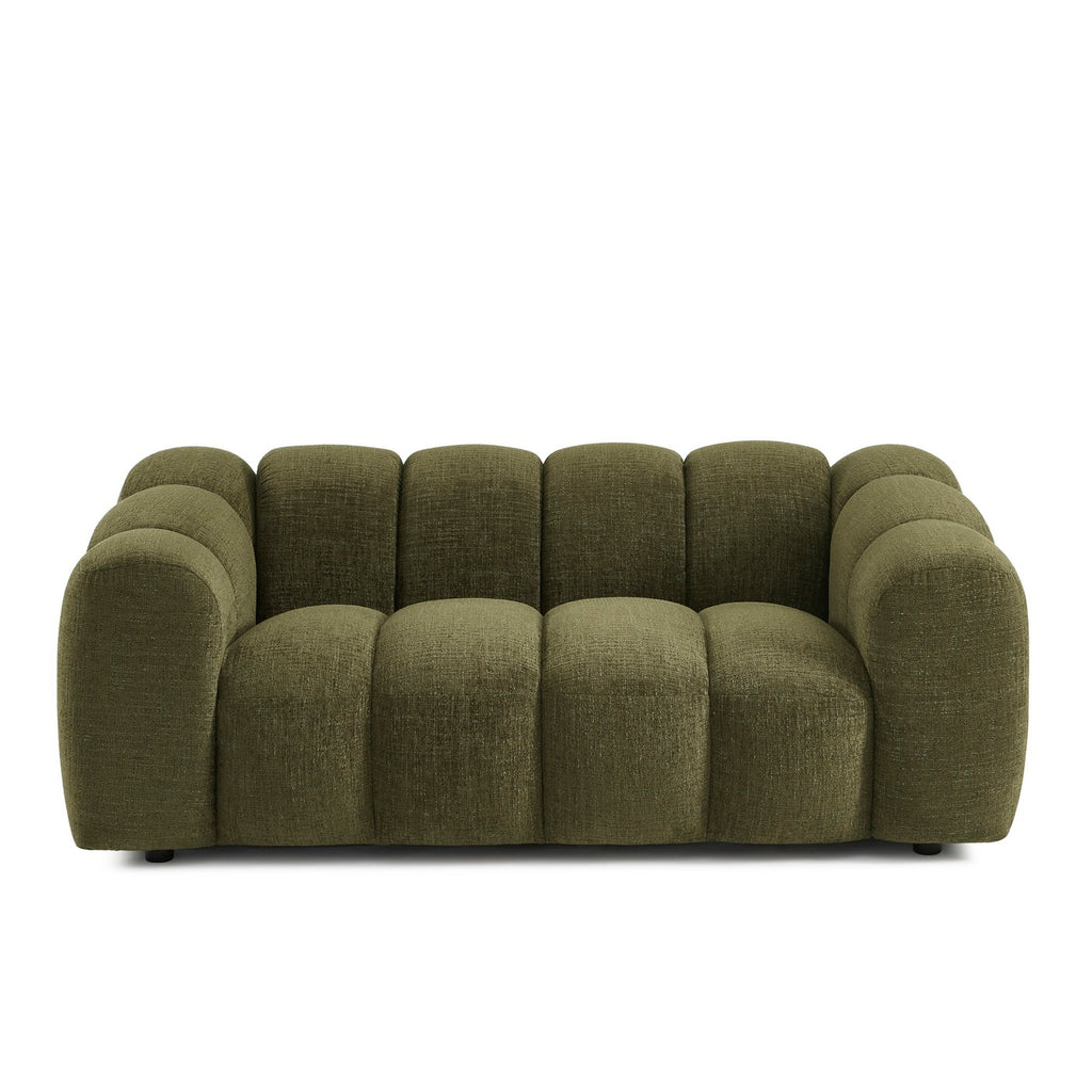 Sunny - 2 Seater Sofa - Tweed Fabric - Green