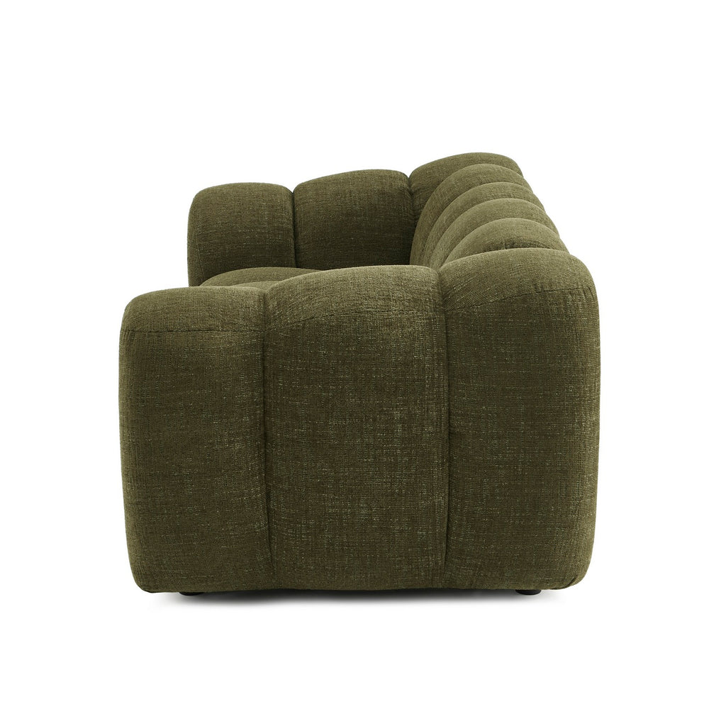 Sunny - 2 Seater Sofa - Tweed Fabric - Green