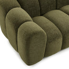 Sunny - 2 Seater Sofa - Tweed Fabric - Green