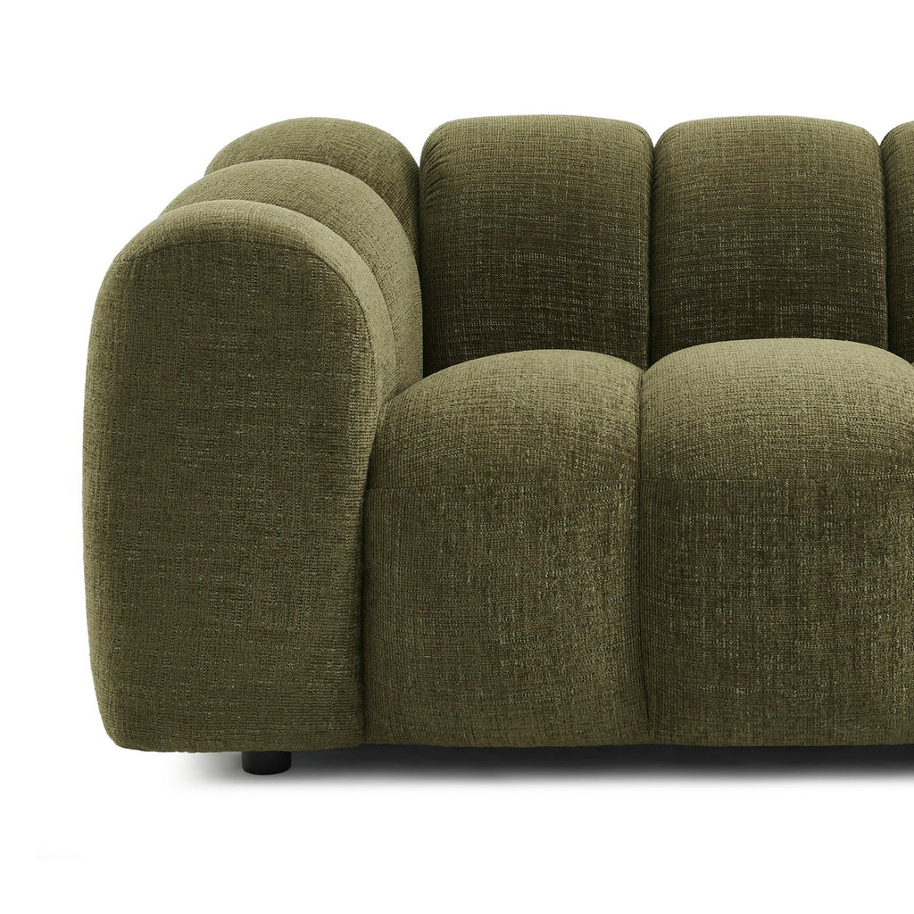 Sunny - 2 Seater Sofa - Tweed Fabric - Green