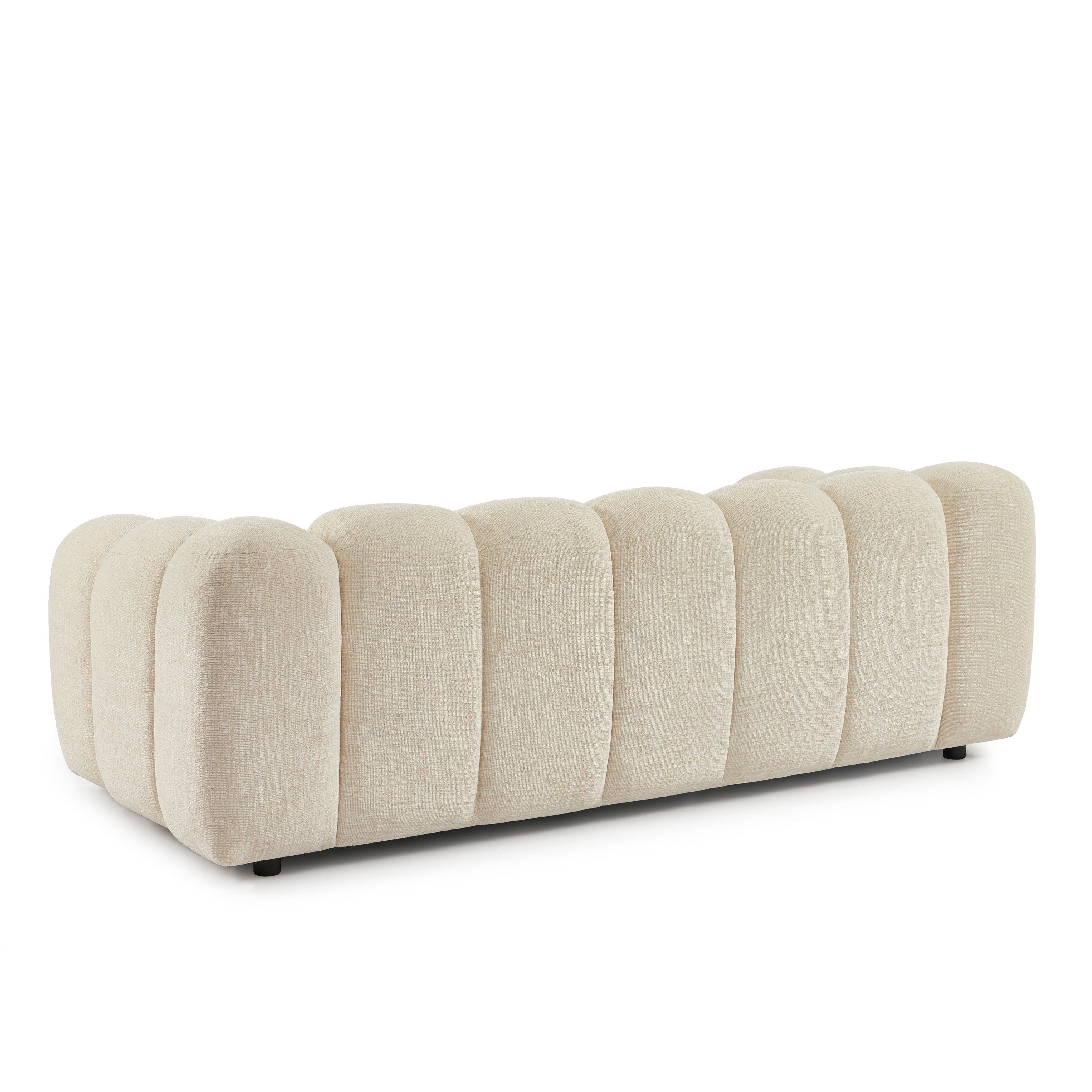 Sunny - 2-Seater Sofa - Tweed Fabric - Ecru
