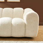 Sunny - 2-Seater Sofa - Tweed Fabric - Ecru