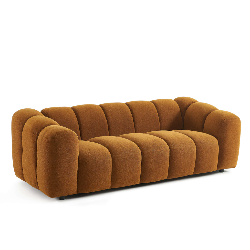 Sunny - Canapé 3 Places - Tissu Tweed - Bronze