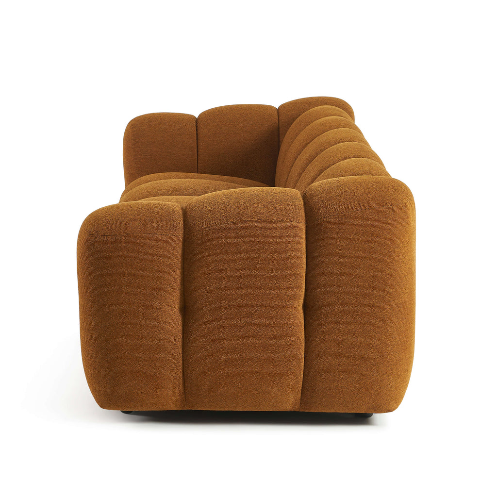 Sunny - Canapé 3 Places - Tissu Tweed - Bronze