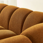 Sunny - Canapé 3 Places - Tissu Tweed - Bronze