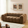 Sunny - 3-Seater Sofa - Tweed Fabric - Brown