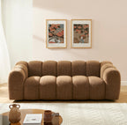 Sunny - 3-Seater Sofa - Tweed Fabric - Brown