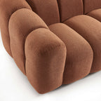 Sunny - Canapé 3 Places - Tissu Tweed - Terracotta