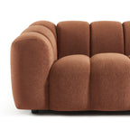Sunny - Canapé 3 Places - Tissu Tweed - Terracotta