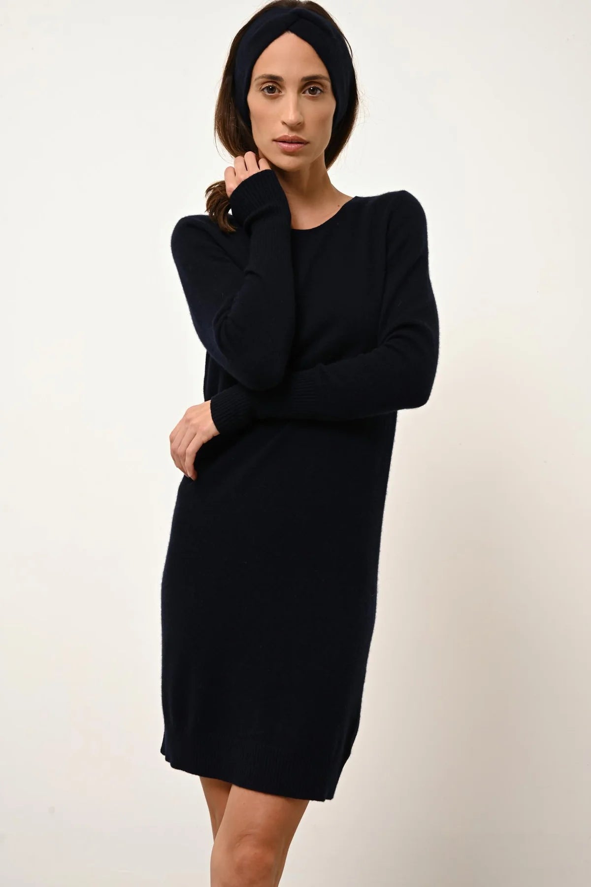 Vestido Cuello Redondo - Susan - Navy