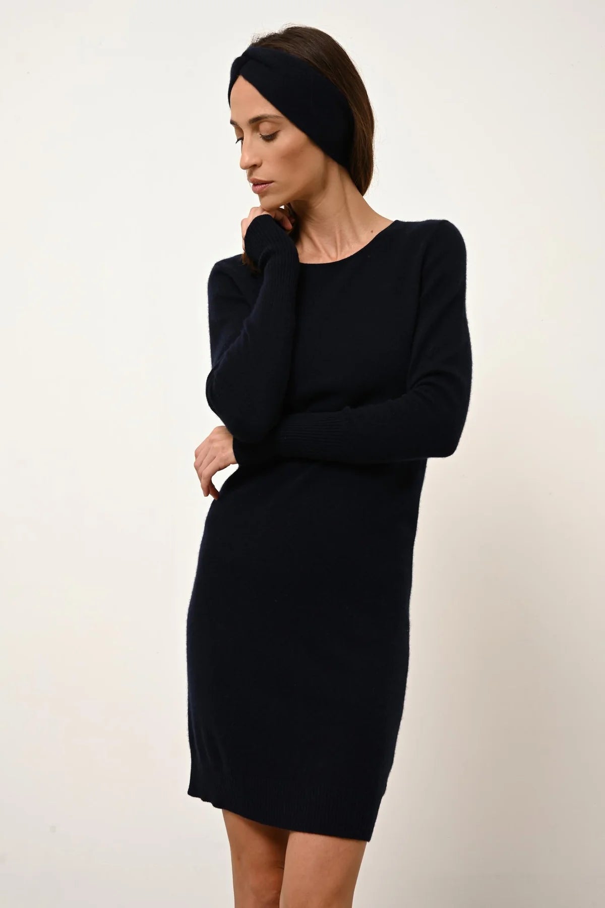 Vestido Cuello Redondo - Susan - Navy