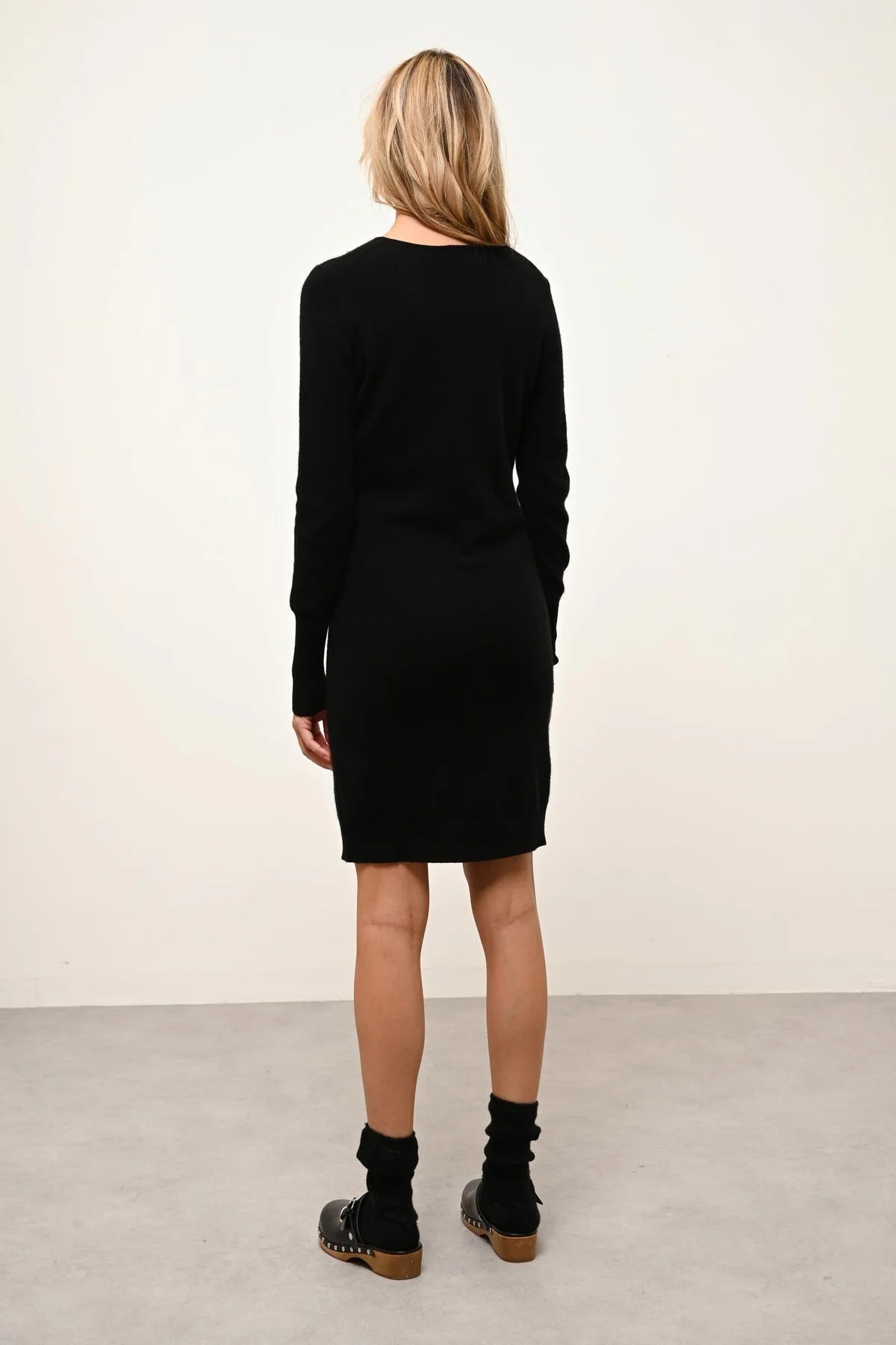 Robe Col Rond - Susan - Noir