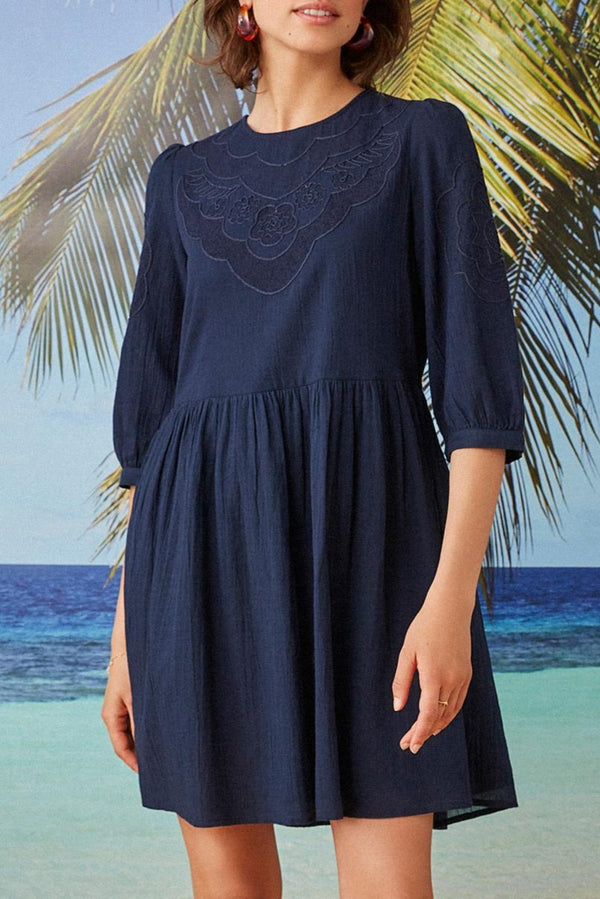 Vestido Suzita - Azul marino