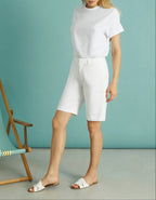 Bermuda Suzon Color - White - Femme