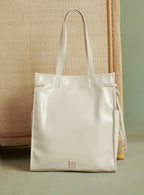 Cabas Suzy Vernis - Ecru