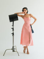 Robe Mila - Coral Vichy