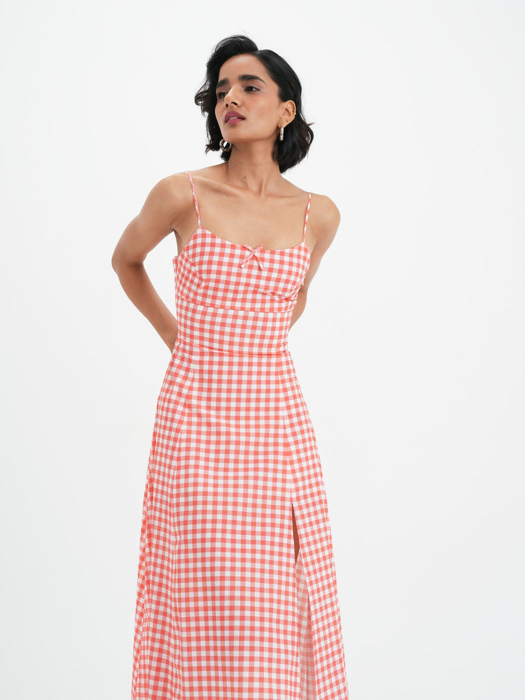 Robe Mila - Coral Vichy