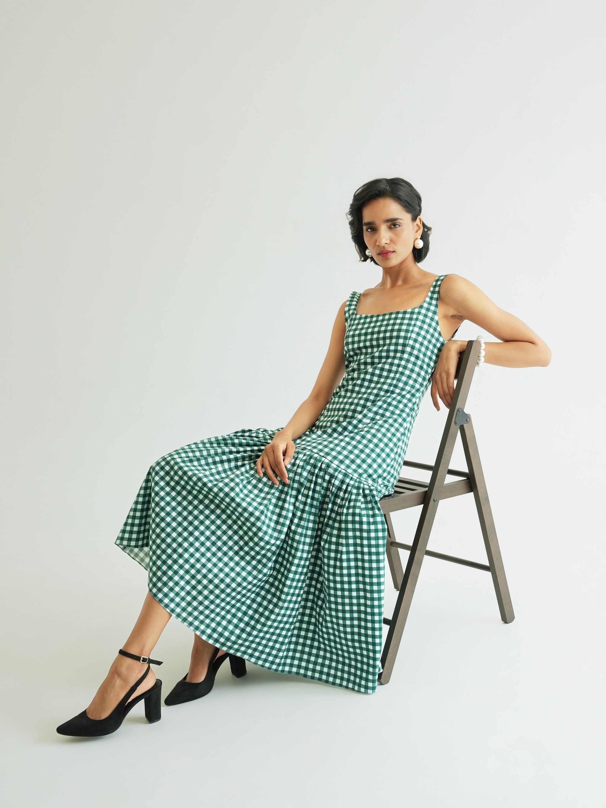 Vestido Mae - Pine Vichy