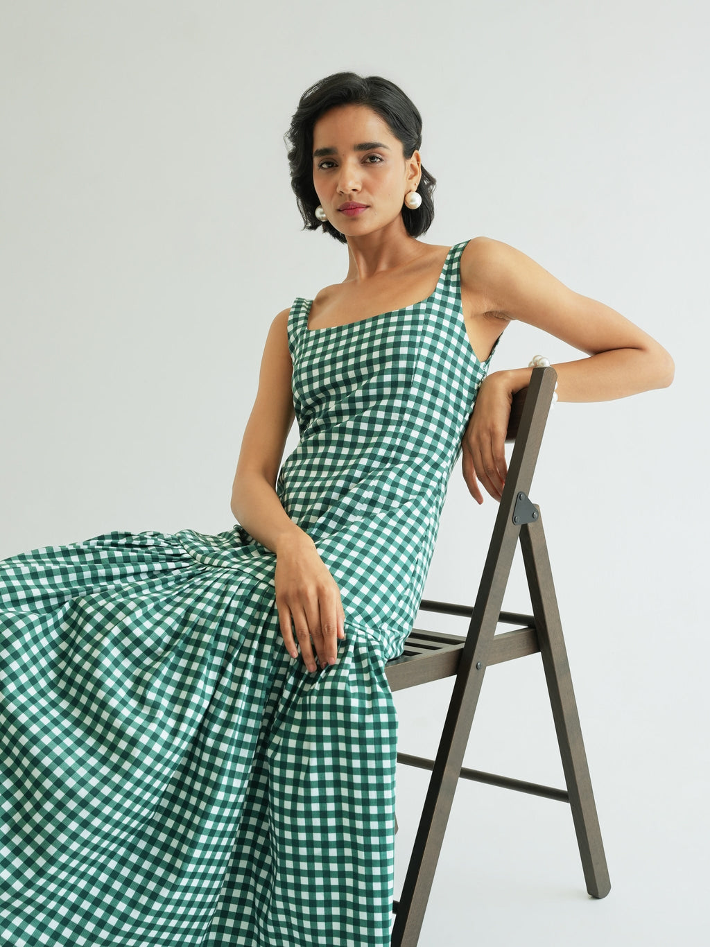Vestido Mae - Pine Vichy