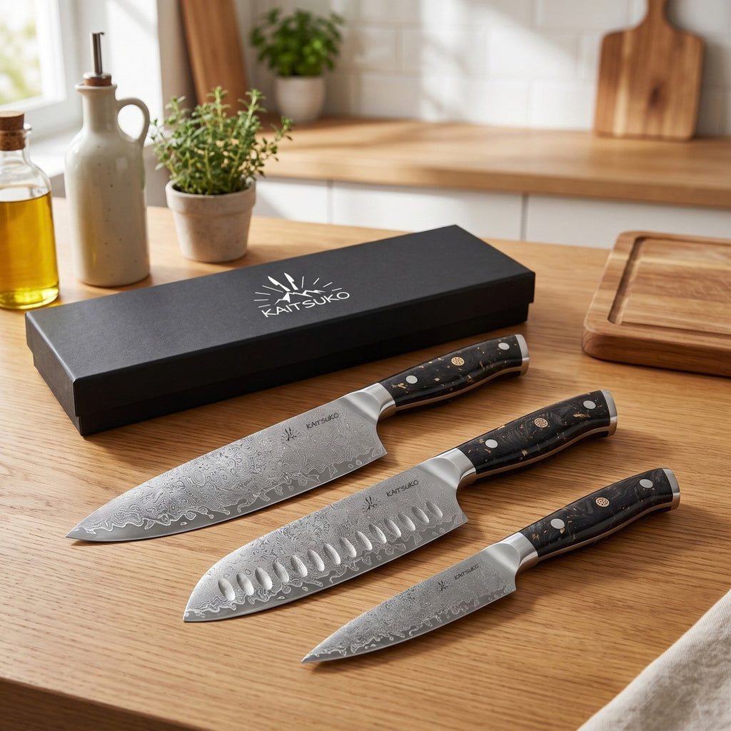 3-teiliges japanisches Messerset – Chef Yakumoto