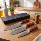 Set van 3 Japanse messen - Chef Tanaka