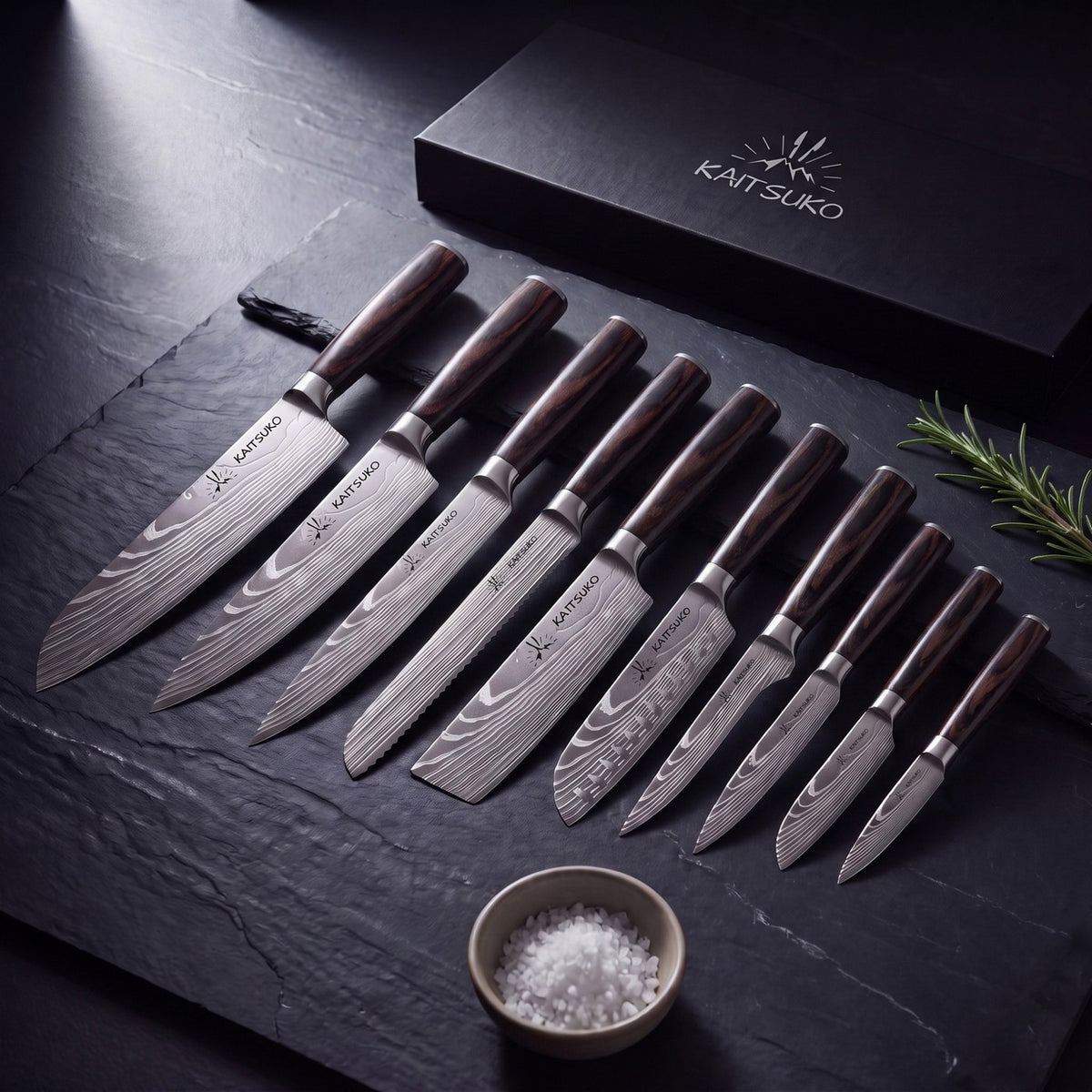 Set med 10 japanska knivar - Chef Tanaka