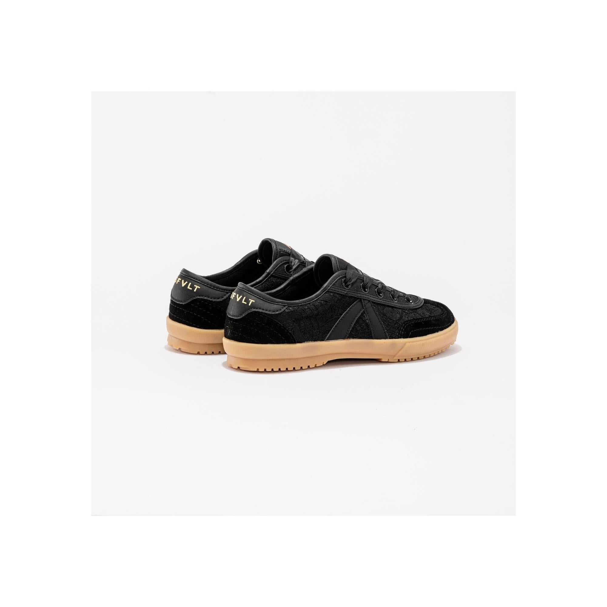 Zapatillas Swing De Encaje Negro