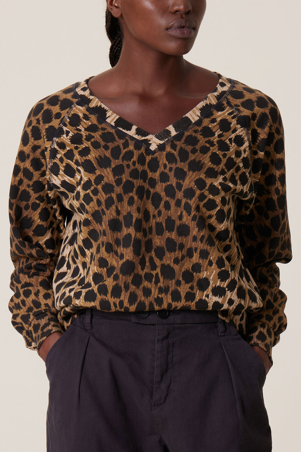 Shiva Pnthr Sweatshirt - Beige