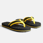 Womens Y// Emb. Flip Flop - Black/Yellow - Femme