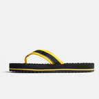 Womens Y// Emb. Flip Flop - Black/Yellow - Femme