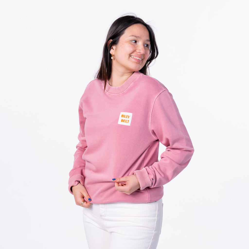100% Organic Cotton Billyclub Sweatshirt - Pink
