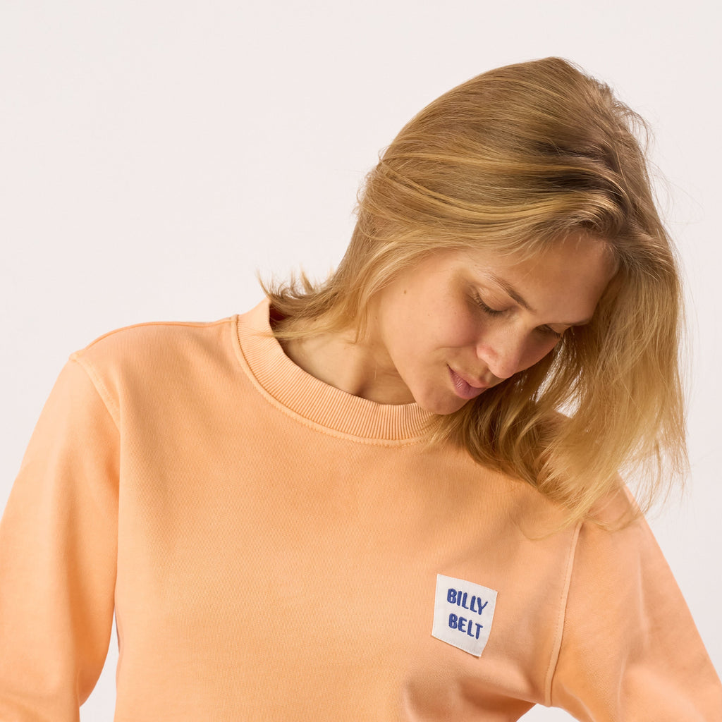 Sweat En 100% Coton Bio Billyclub - Orange
