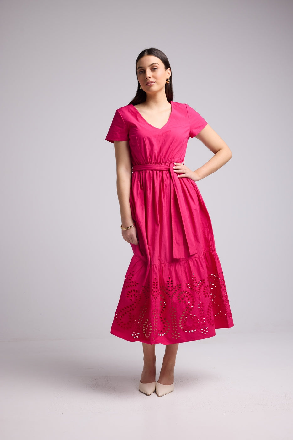 Robe Longue - Sybille - Fushia