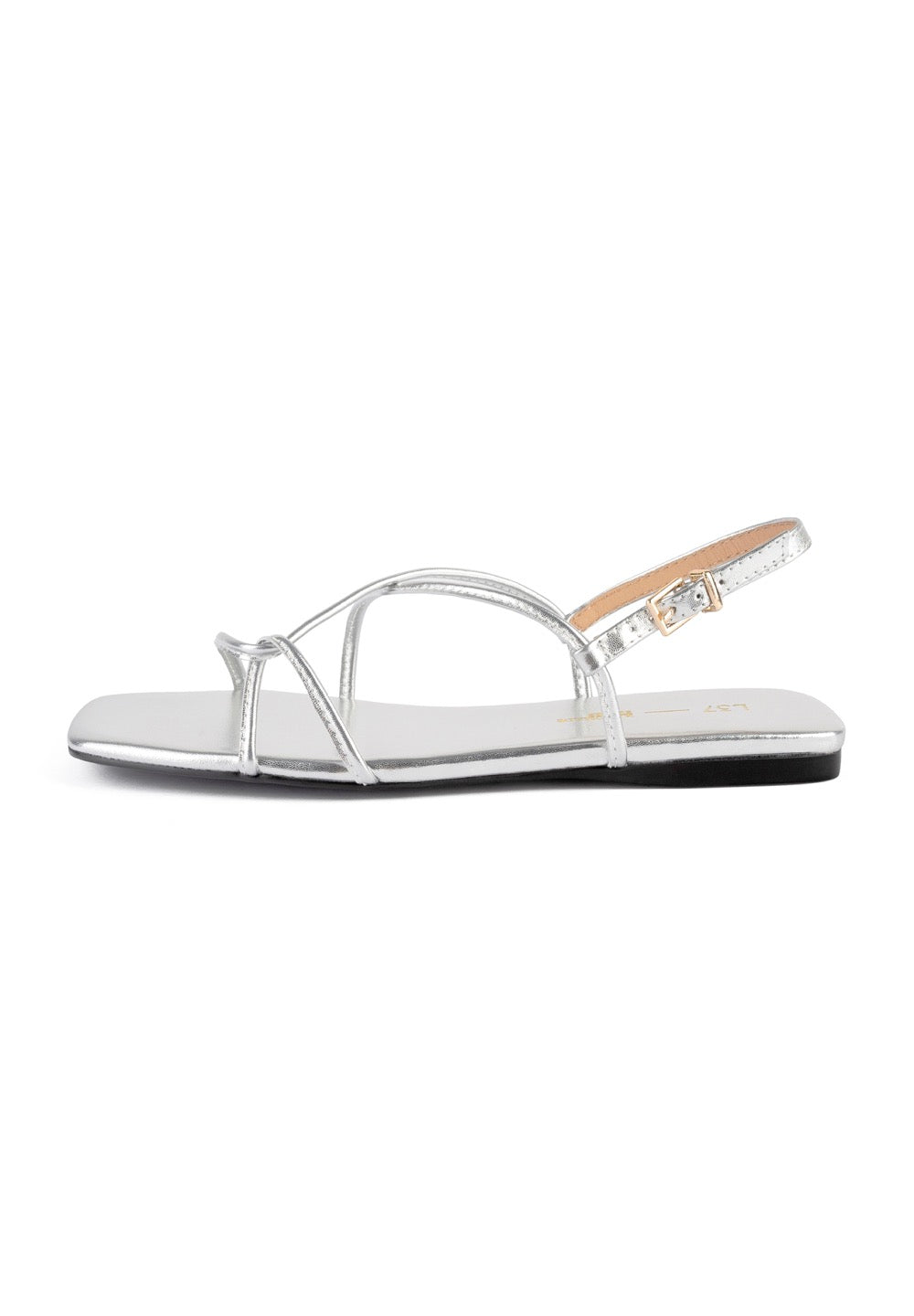 Sandalias azul océano - Plata