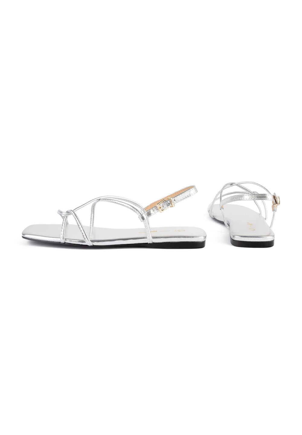 Sandalias azul océano - Plata