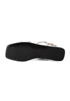 Sandalias azul océano - Plata