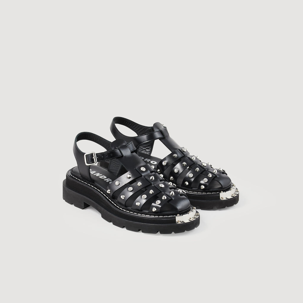 Olys Studded Leather Sandals