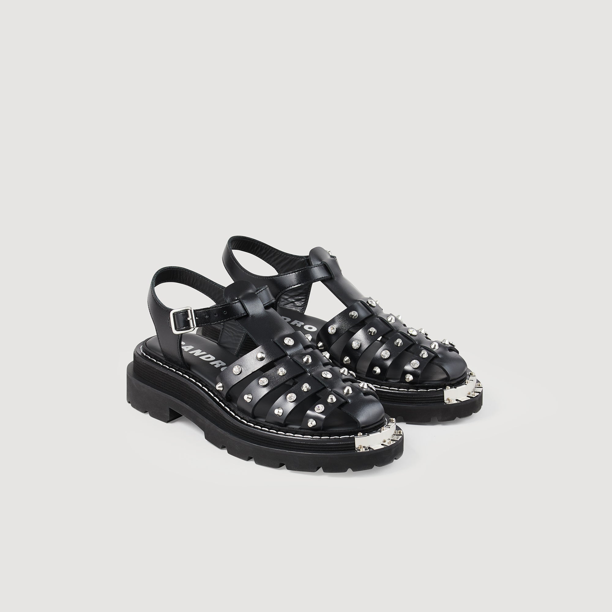 Olys Studded Leather Sandals