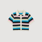 Cardigan Court Rayé