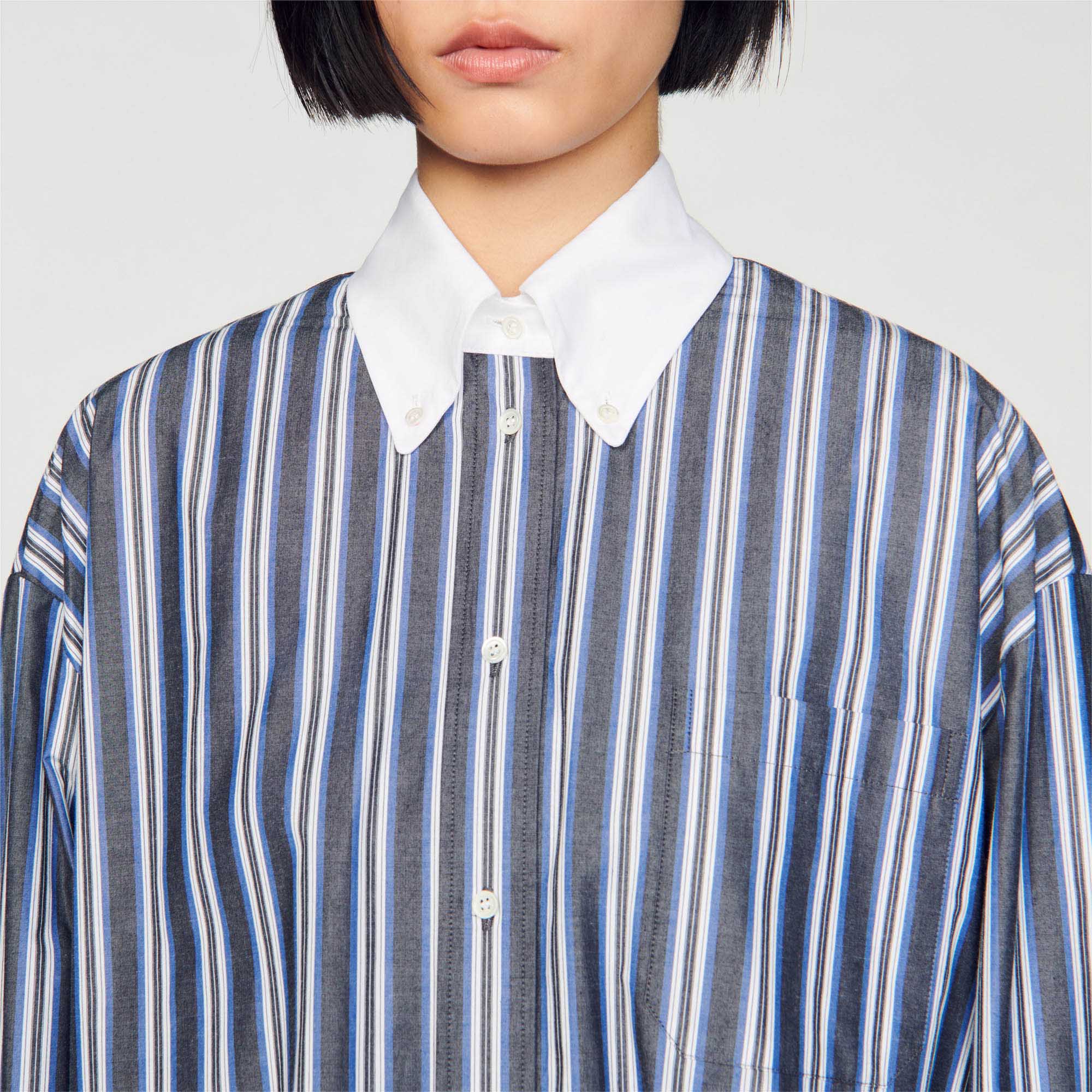 Chemise Oversize À Rayures
