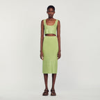 Midi Skirt Embellished With Rhinestones